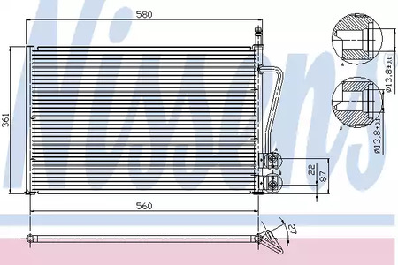 Конденсатор кондиционера NISSENS 94587