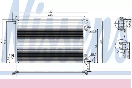 Конденсатор кондиционера NISSENS 94598