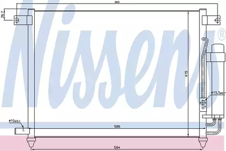 Радиатор кондиционера NISSENS 94641