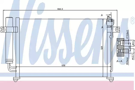 Радиатор кондиционера NISSENS 94647