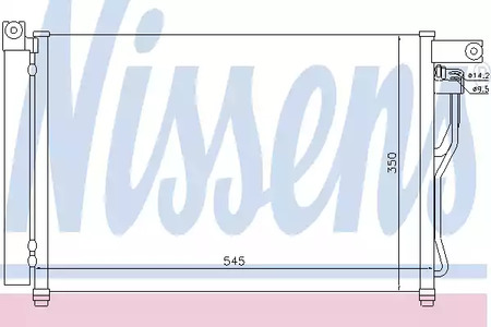 Конденсатор кондиционера NISSENS 94895