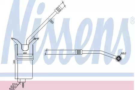 Осушитель кондиционера NISSENS 95330