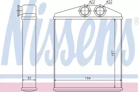 Радиатор отопителя NISSENS 72661