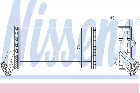 Теплообменник отопления салона NISSENS 71149