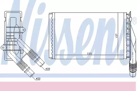 Теплообменник отопления салона NISSENS 72985
