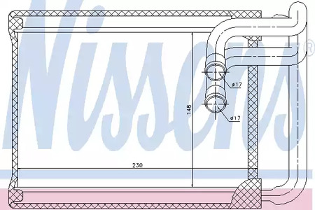 Теплообменник отопления салона NISSENS 77622