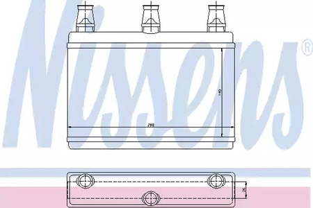 Радиатор отопителя NISSENS 70522