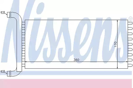 Радиатор отопителя NISSENS 72041