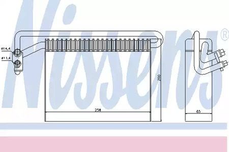 Испаритель кондиционера NISSENS 92177