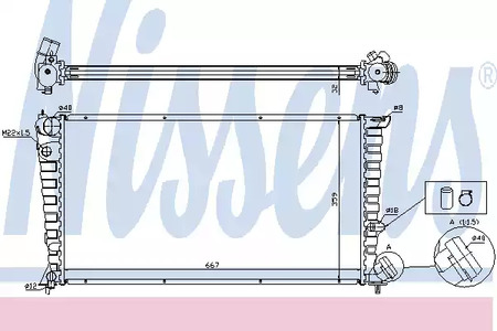 Радиатор системы охлаждения NISSENS 63508
