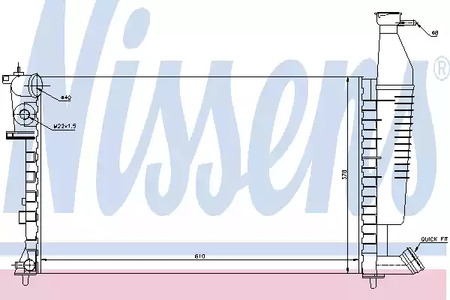 Радиатор системы охлаждения NISSENS 63716