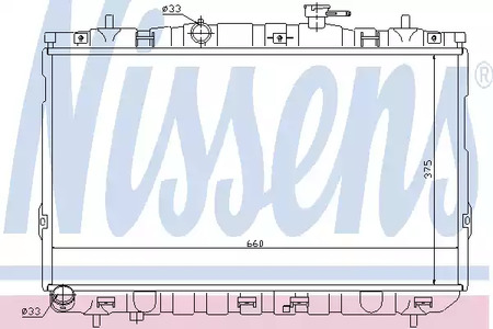 Радиатор системы охлаждения NISSENS 67494