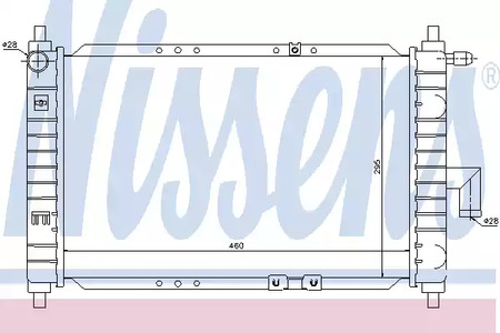 Радиатор системы охлаждения NISSENS 61646