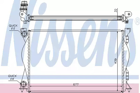 Радиатор системы охлаждения NISSENS 60235A