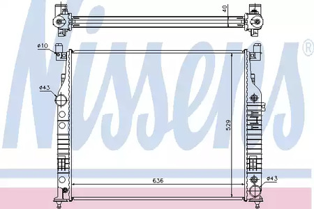 Радиатор системы охлаждения NISSENS 62577A