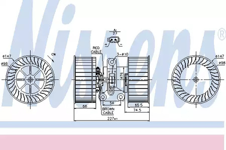 Вентилятор салона NISSENS 87114