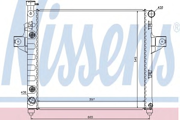 Радиатор системы охлаждения NISSENS 61009