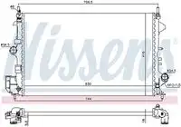 Радиатор охлаждения двигателя NISSENS 630789