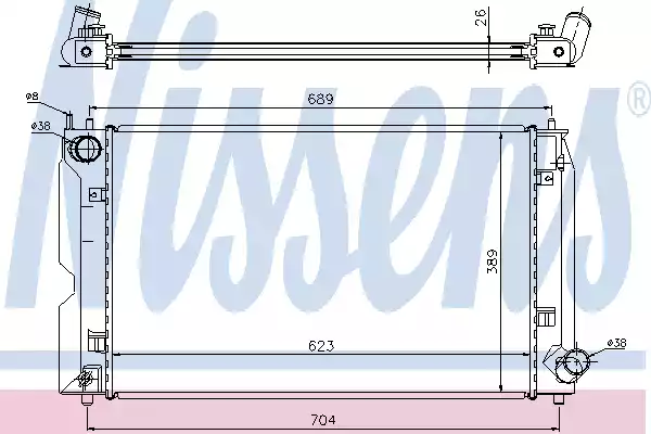 Радиатор системы охлаждения NISSENS 64647A