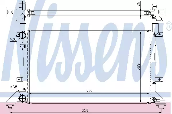 Радиатор системы охлаждения NISSENS 65231A
