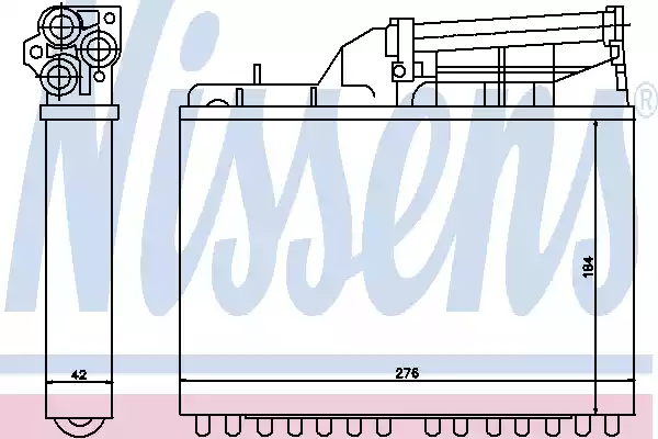 Радиатор отопителя NISSENS 70502