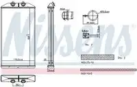 707314 радиатор салона NISSENS 707314
