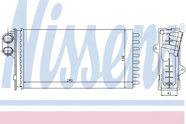 Радиатор отопителя NISSENS 71145