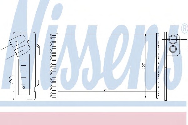 Радиатор отопителя NISSENS 71152