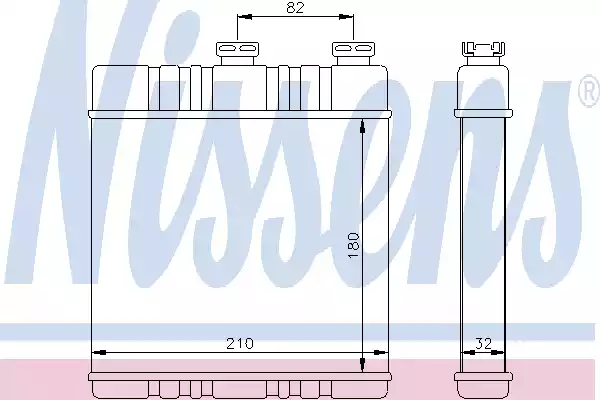 Радиатор отопителя NISSENS 72660