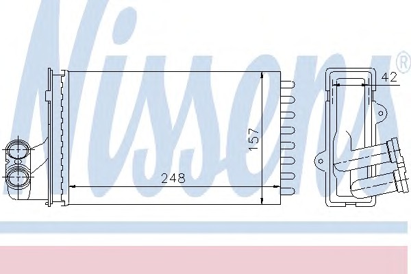 Радиатор отопителя NISSENS 72984