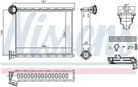 Радиатор печки NISSENS 73345