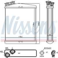 Радиатор печки NISSENS 73645
