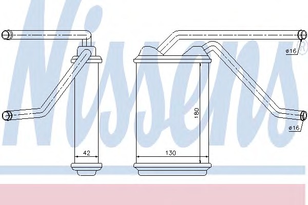Радиатор отопителя NISSENS 76511