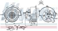 Вентилятор салона NISSENS 87083