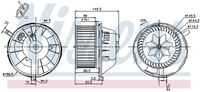 Вентилятор салона NISSENS 87144