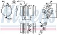 Компрессор кондиционера NISSENS 89275