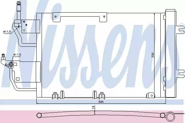 Радиатор кондиционера NISSENS 940052