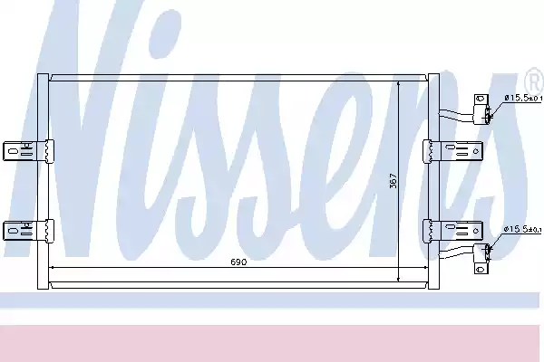 Радиатор кондиционера NISSENS 940119
