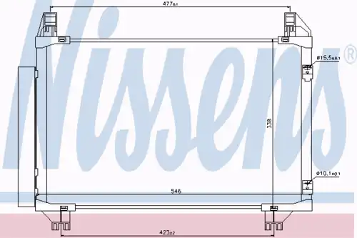 Радиатор кондиционера NISSENS 940130