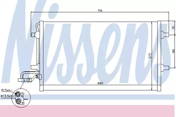 Радиатор кондиционера NISSENS 940154