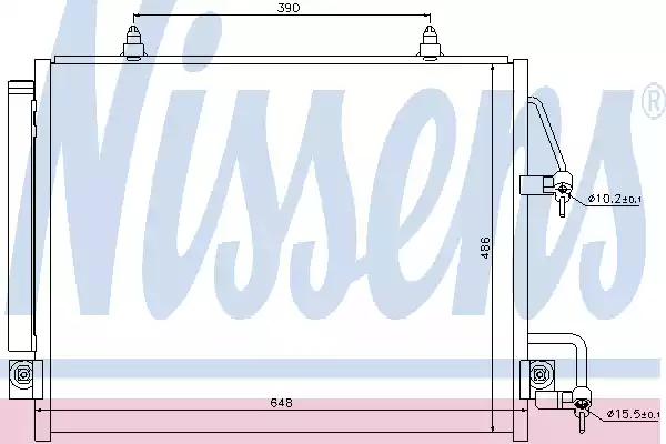 Радиатор кондиционера NISSENS 940166