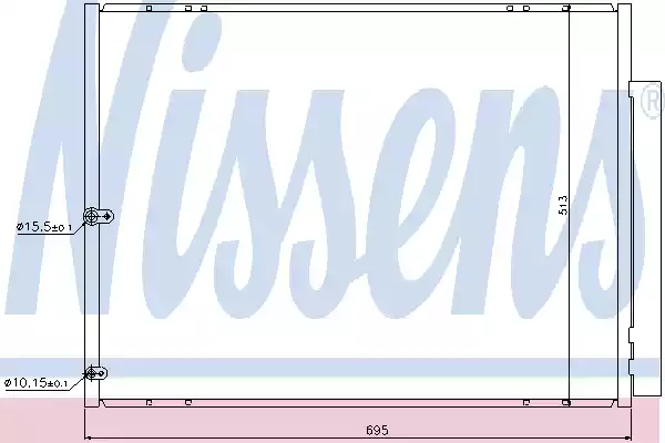 Радиатор кондиционера NISSENS 940297