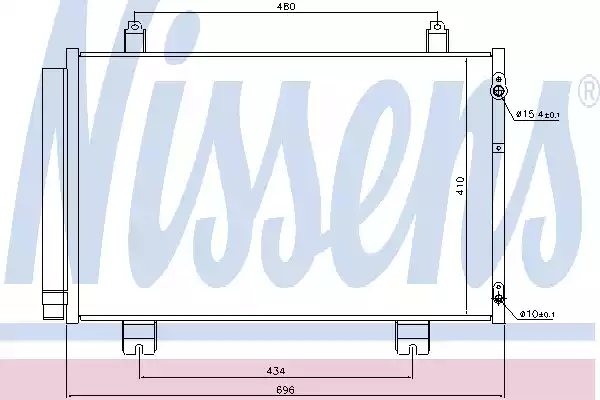Радиатор кондиционера NISSENS 940434