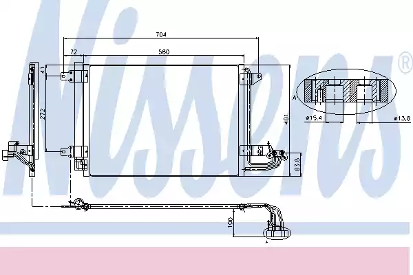 Конденсатор кондиционера NISSENS 94684