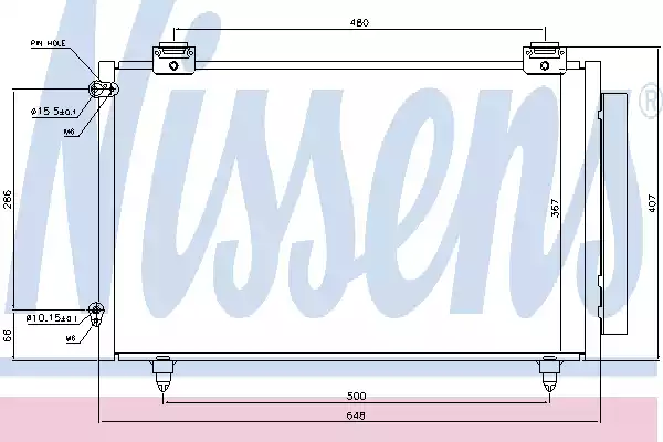 Радиатор кондиционера NISSENS 94719