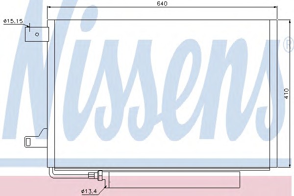 Радиатор кондиционера NISSENS 94911