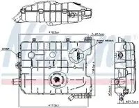 Ns996058 бачок расширительный с крышкой и датчиком NISSENS 996058