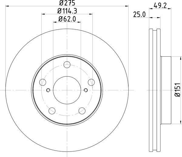 Диск тормозной NISSHINBO ND1015K