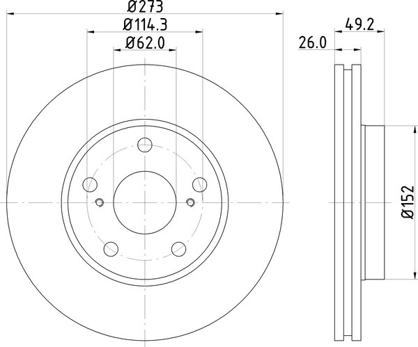 Диск тормозной NISSHINBO ND1021K
