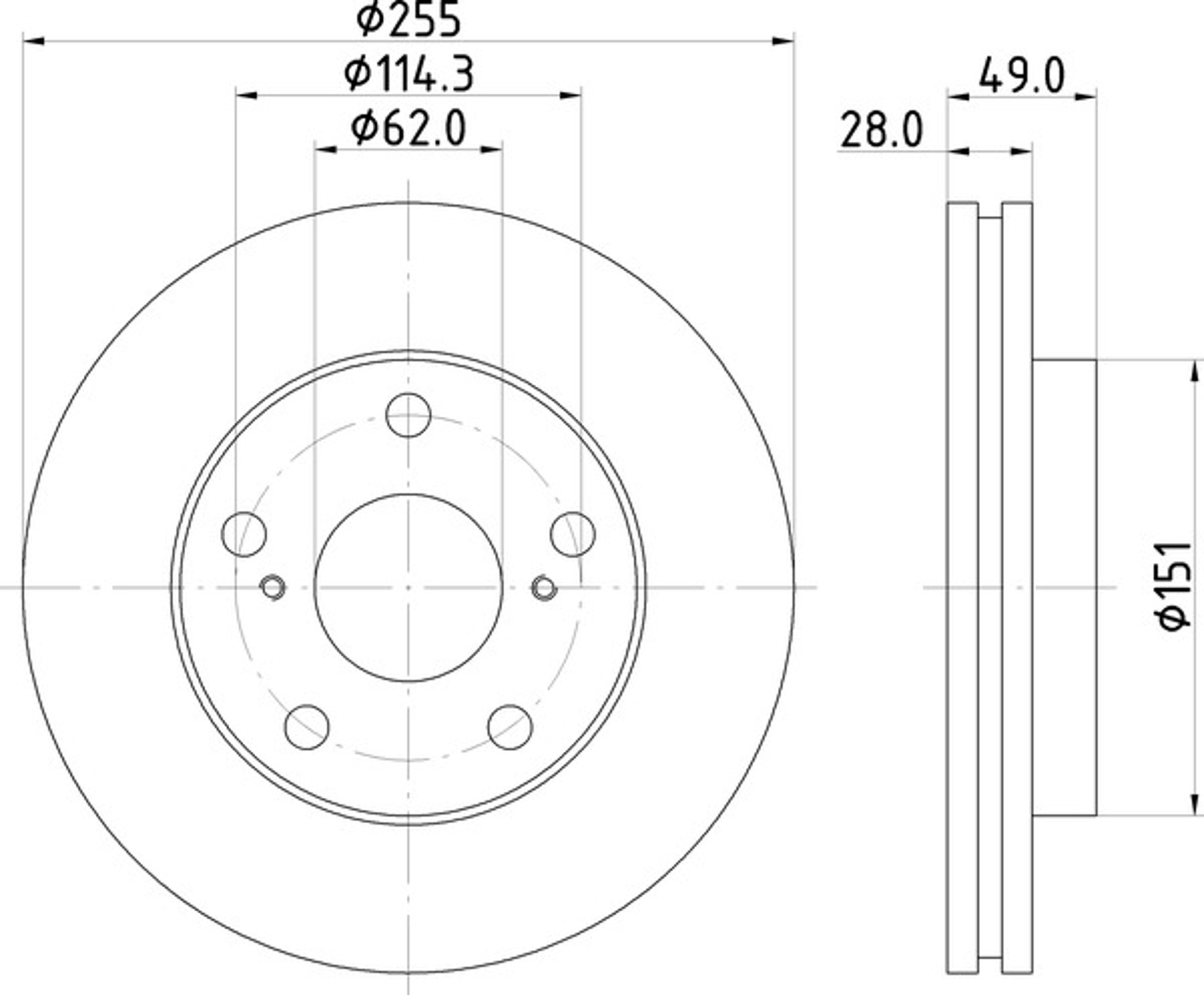 Диск тормозной NISSHINBO ND1040K